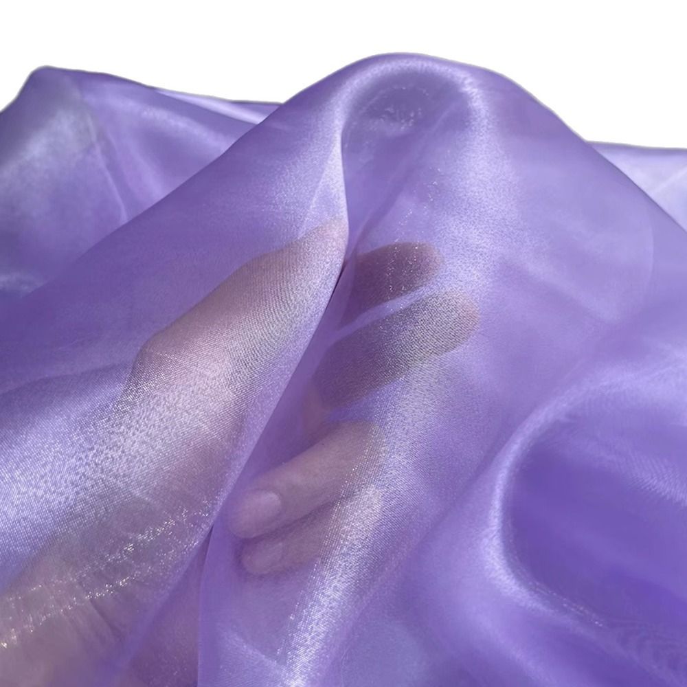 光沢のあるクリスタルオーガンザ生地、半透明のリキッドシャイン - Crystal Mesh Fabric のレビューと価格