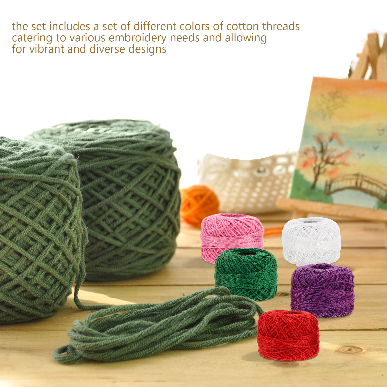 12本セットの刺繍糸。クロスステッチ、DIYクラフト、手編み - Embroidery Craft のレビューと価格